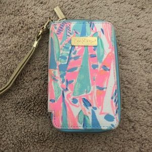 Lily Pulitzer Wristlet with Phone Compartment